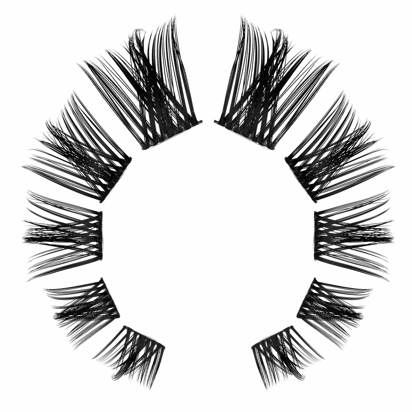 Libro de grupos de pestañas Starryzoom Volumen Wispy Flull Grupo de manga Spiky Doe-Eye