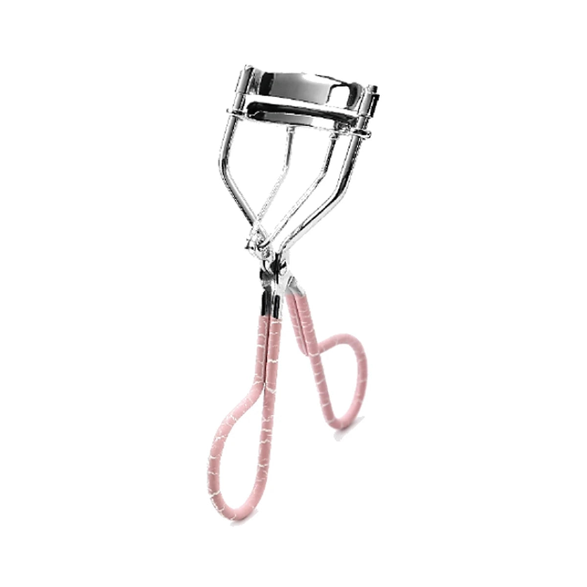 Compact A6C Eyelash Curler, Silver with Pink Wrap (A6C-03)
