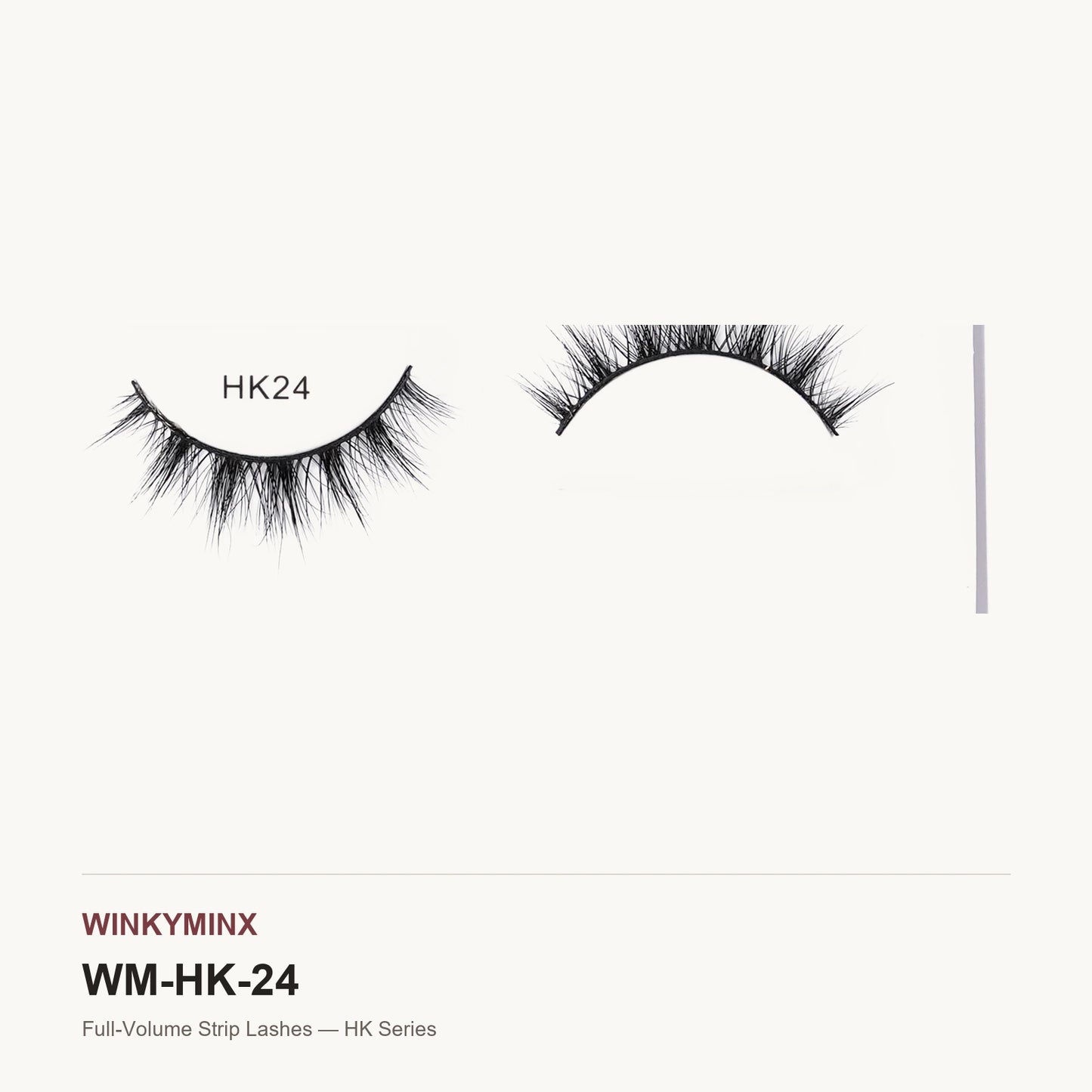 Full-Volume Strip Lashes — HK Series, style HK24