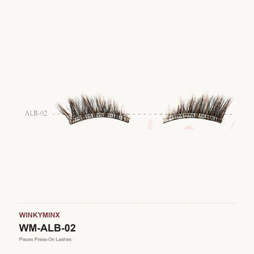 Pisces Press-On Lashes, style ALB-02