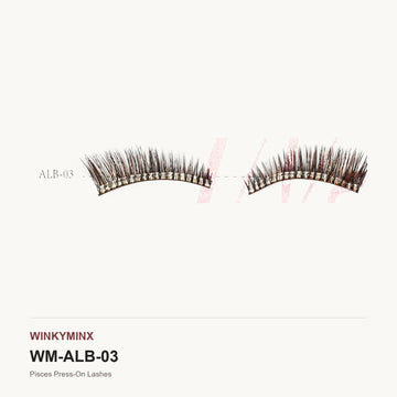 Pisces Press-On Lashes, style ALB-03