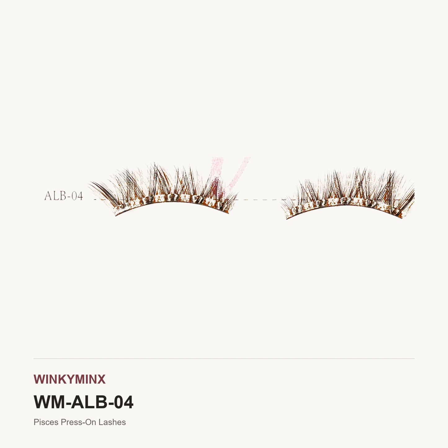 Pisces Press-On Lashes, style ALB-04