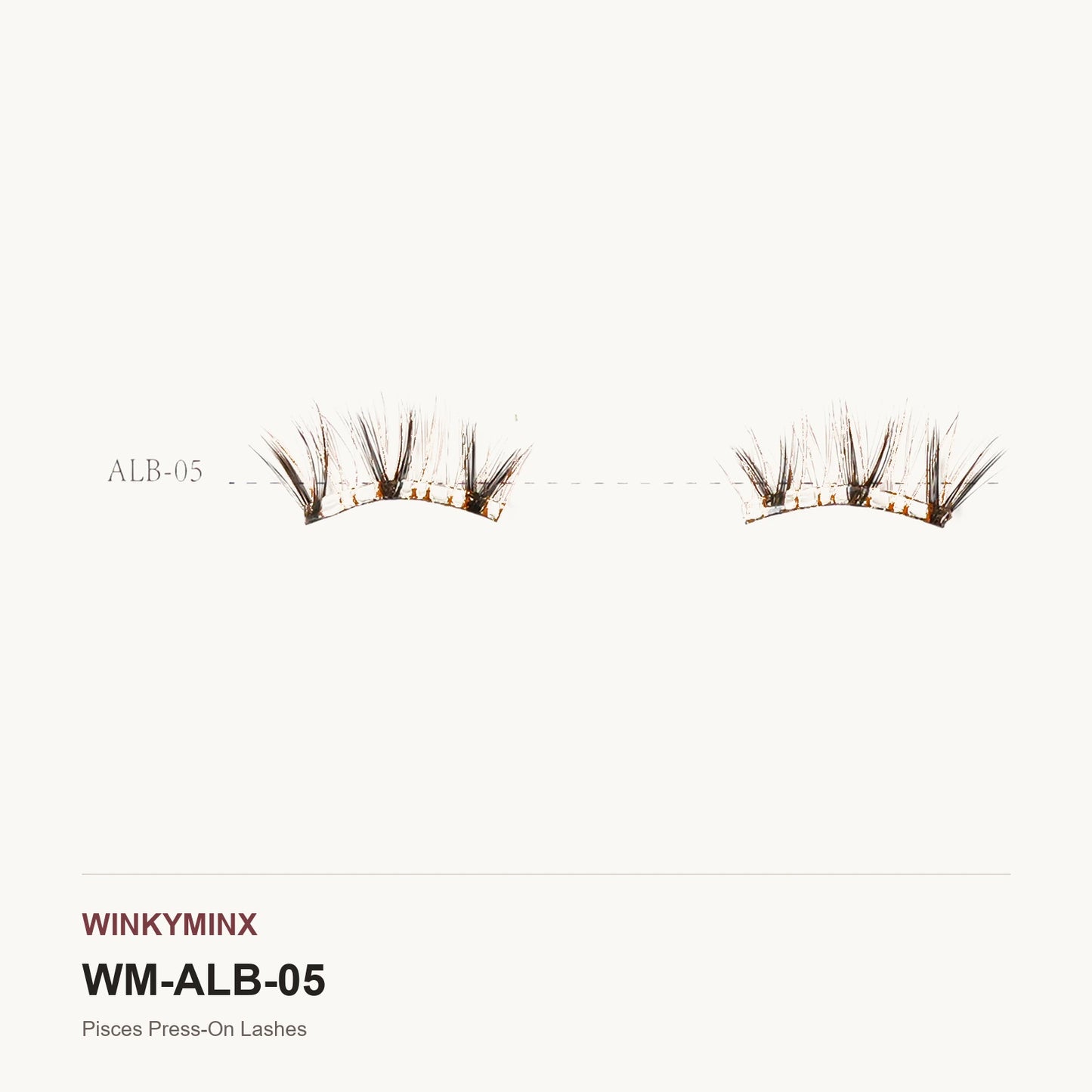 Pisces Press-On Lashes, style ALB-05