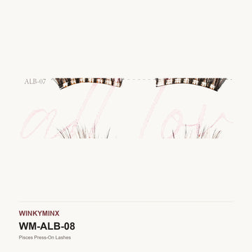 Pisces Press-On Lashes, style ALB-08