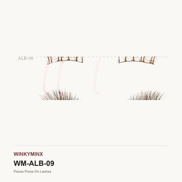 Pisces Press-On Lashes, style ALB-09