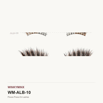 Pisces Press-On Lashes, style ALB-10