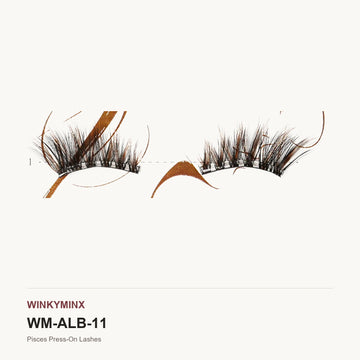 Pisces Press-On Lashes, style ALB-11