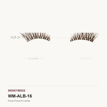 Pisces Press-On Lashes, style ALB-16