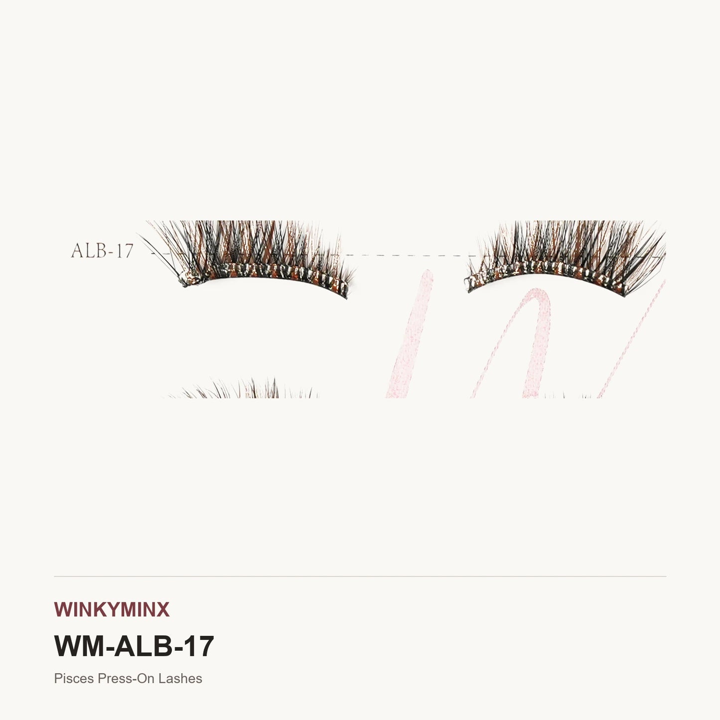 Pisces Press-On Lashes, style ALB-17