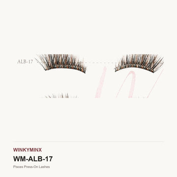 Pisces Press-On Lashes, style ALB-17