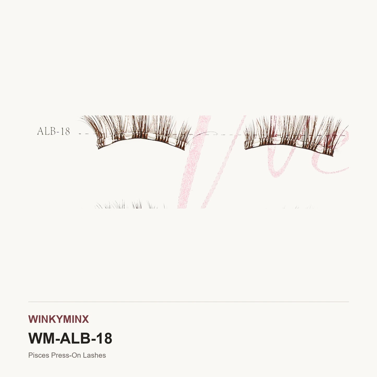 Pisces Press-On Lashes, style ALB-18