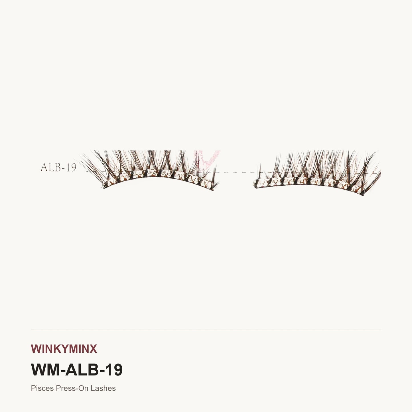 Pisces Press-On Lashes, style ALB-19