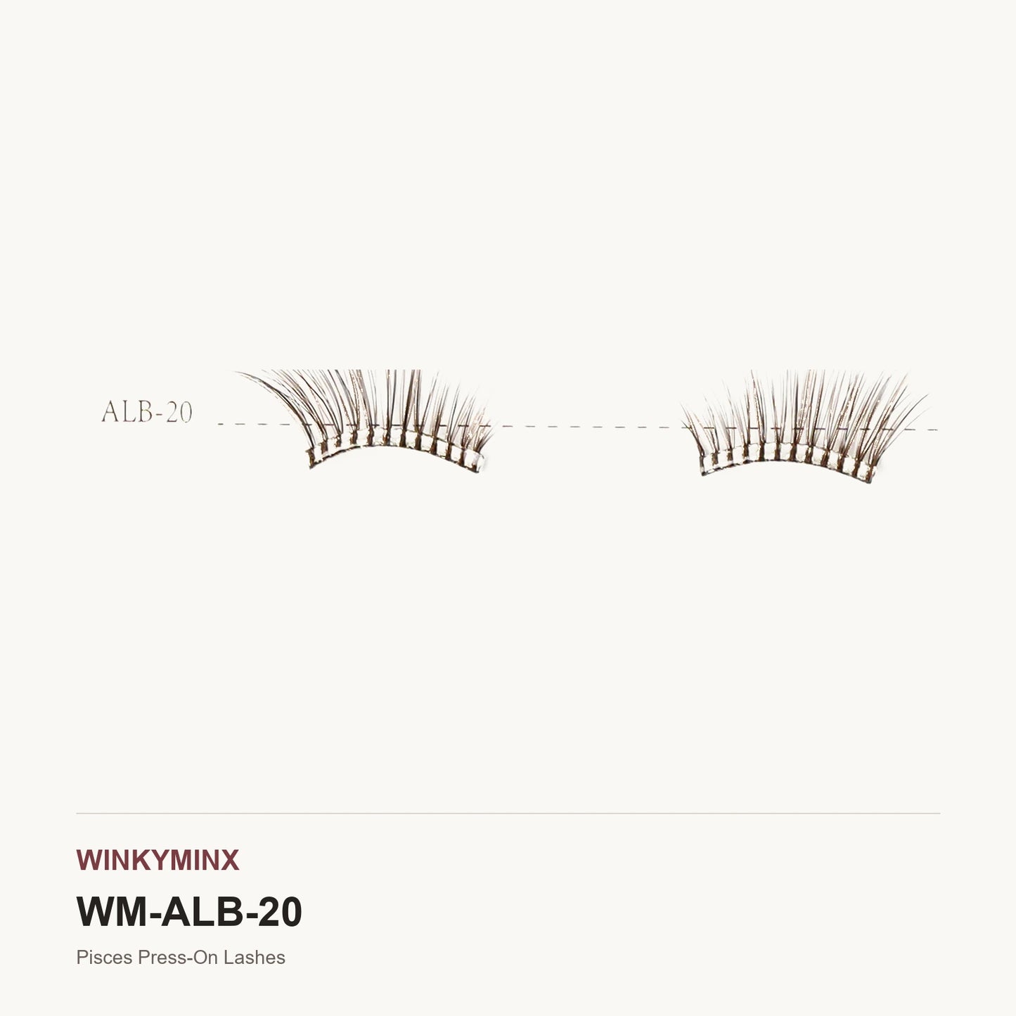 Pisces Press-On Lashes, style ALB-20