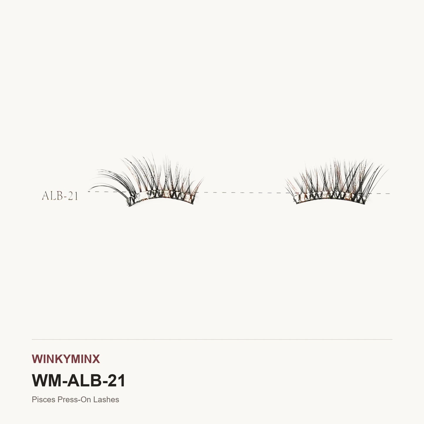 Pisces Press-On Lashes, style ALB-21
