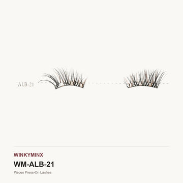 Pisces Press-On Lashes, style ALB-21