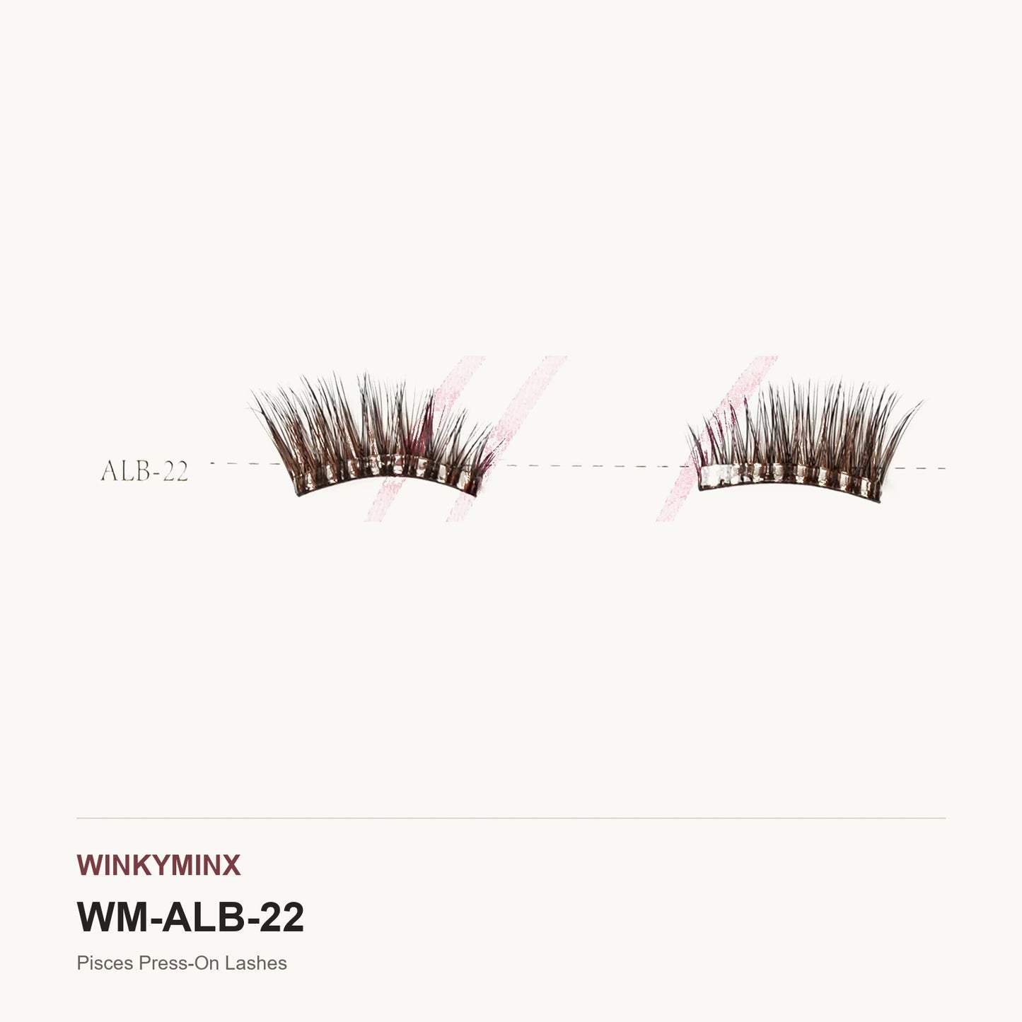 Pisces Press-On Lashes, style ALB-22