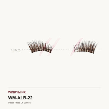 Pisces Press-On Lashes, style ALB-22
