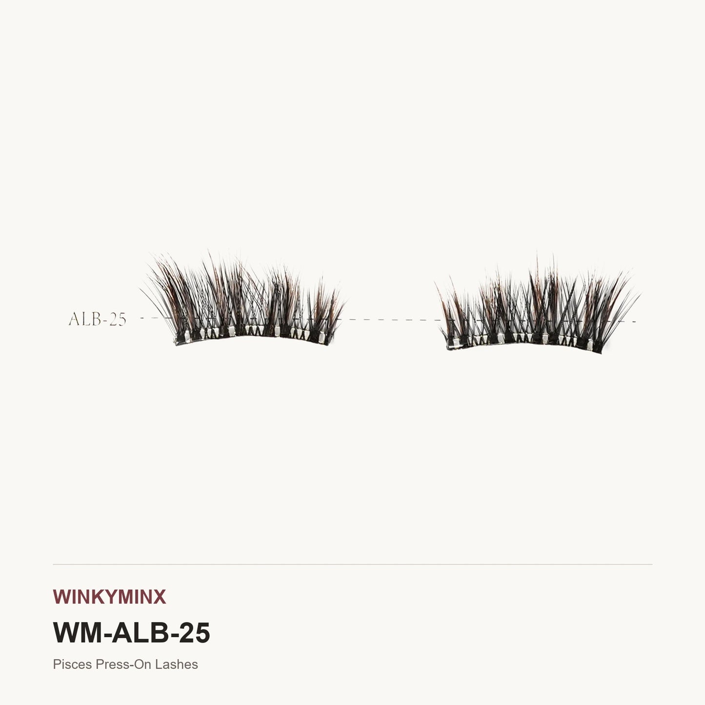 Pisces Press-On Lashes, style ALB-25
