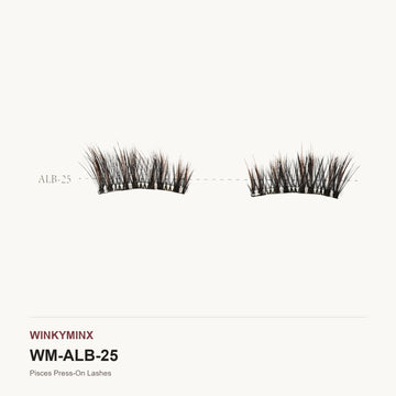 Pisces Press-On Lashes, style ALB-25