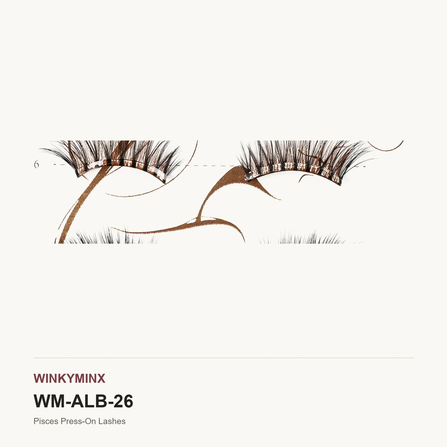 Pisces Press-On Lashes, style ALB-26