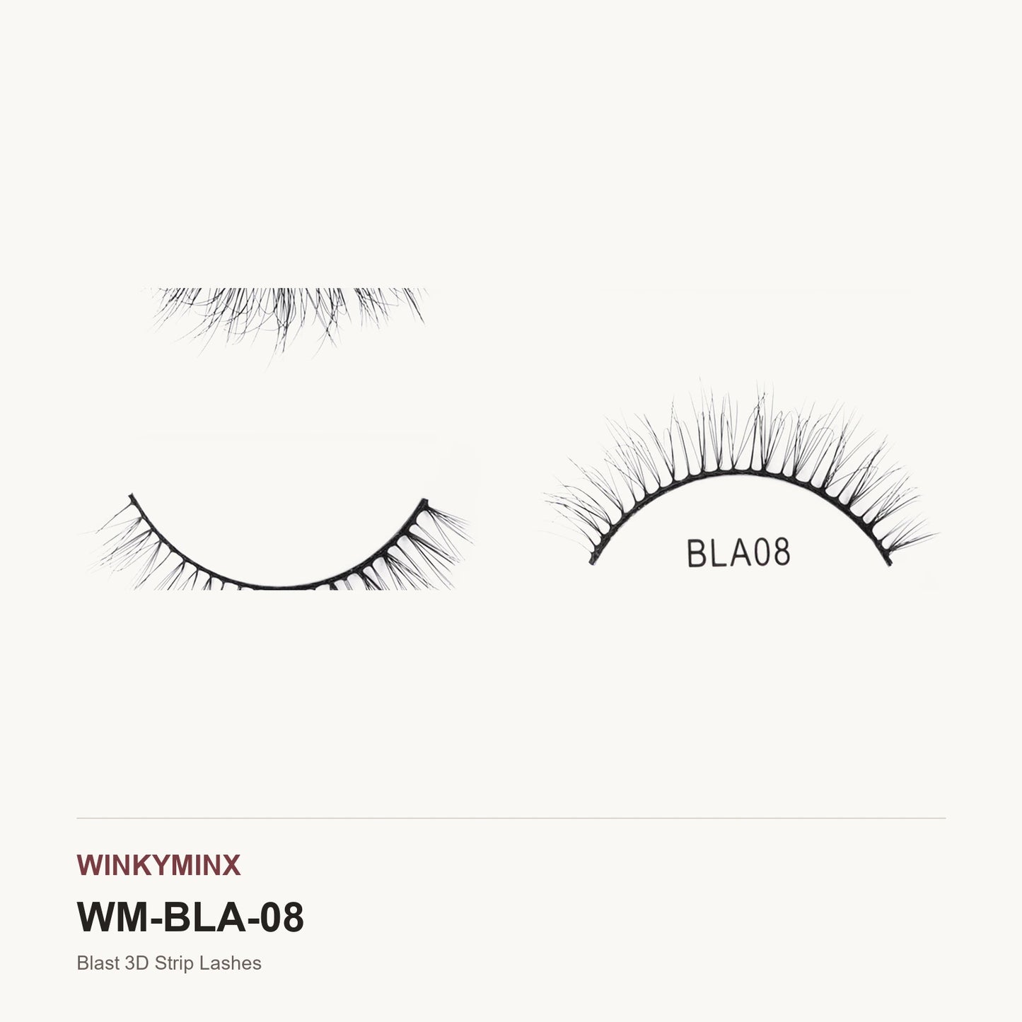 Blast 3D Strip Lashes, style BLA08