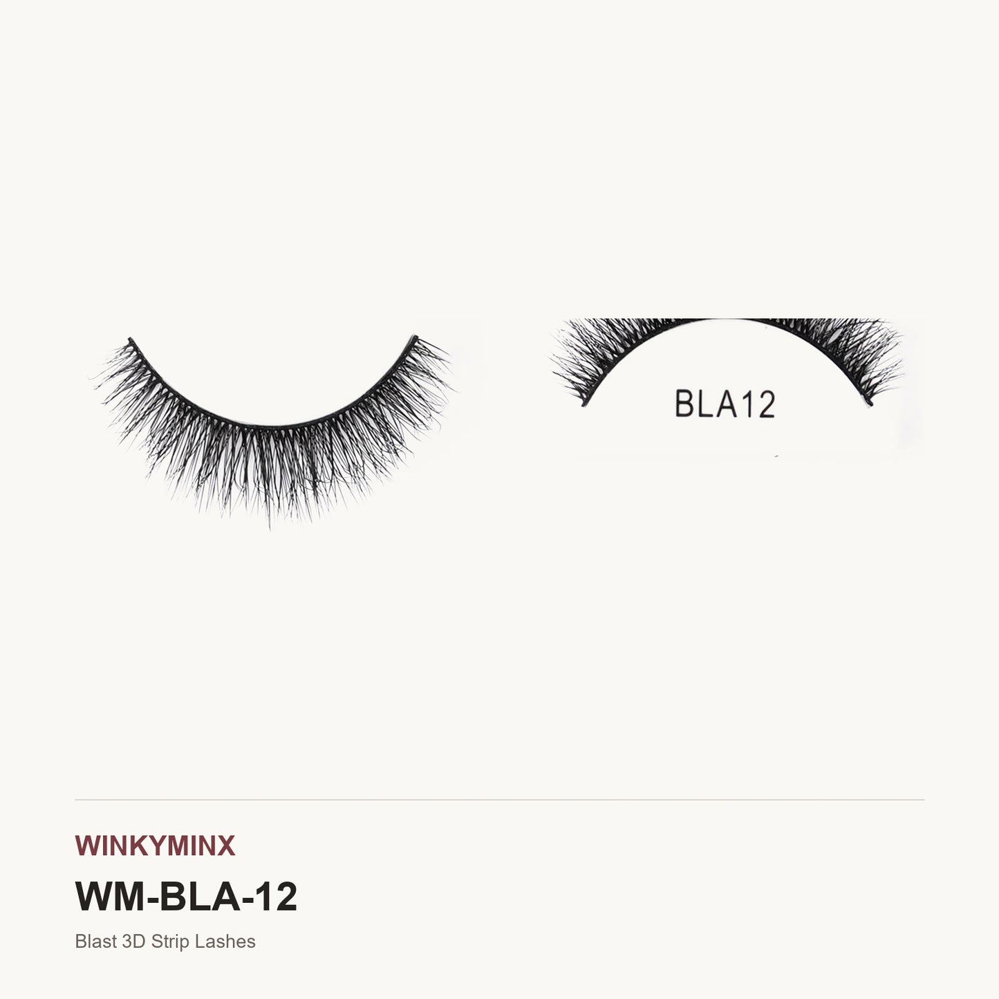 Blast 3D Strip Lashes, style BLA12