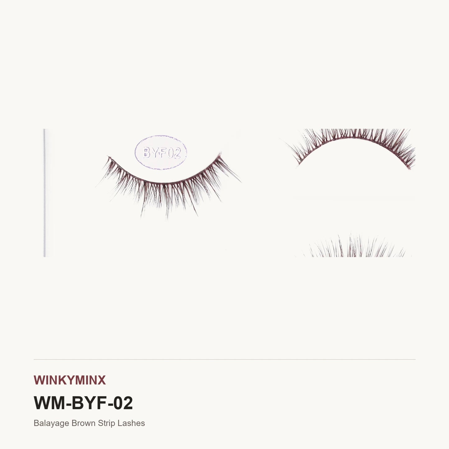 Balayage Brown Strip Lashes, style BYF02