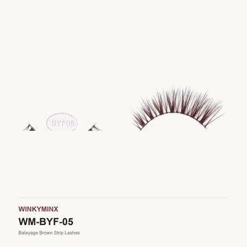 Balayage Brown Strip Lashes, style BYF05