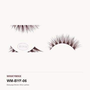 Balayage Brown Strip Lashes, style BYF06