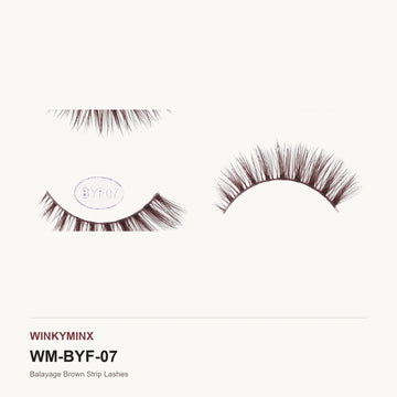 Balayage Brown Strip Lashes, style BYF07