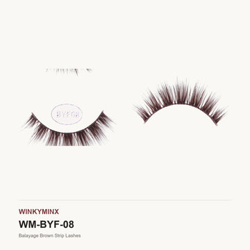 Balayage Brown Strip Lashes, style BYF08