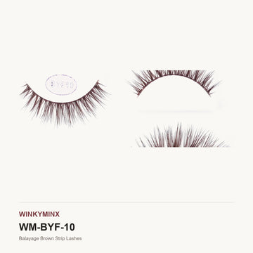 Balayage Brown Strip Lashes, style BYF10