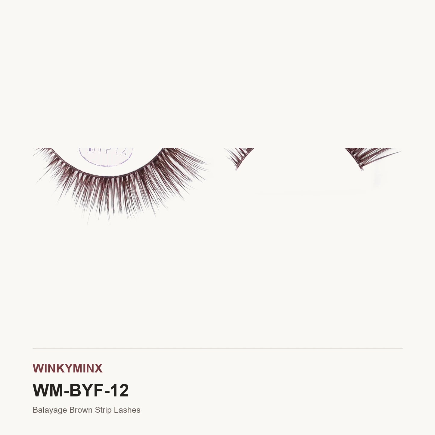 Balayage Brown Strip Lashes, style BYF12