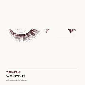 Balayage Brown Strip Lashes, style BYF12