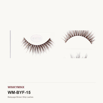 Balayage Brown Strip Lashes, style BYE15
