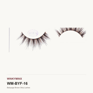 Balayage Brown Strip Lashes, style BYE16