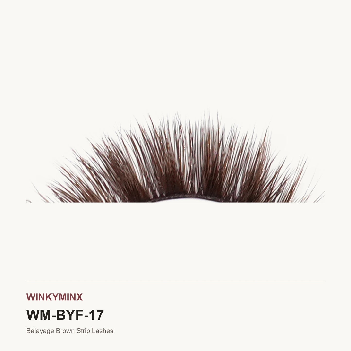 Balayage Brown Strip Lashes, style BYE17