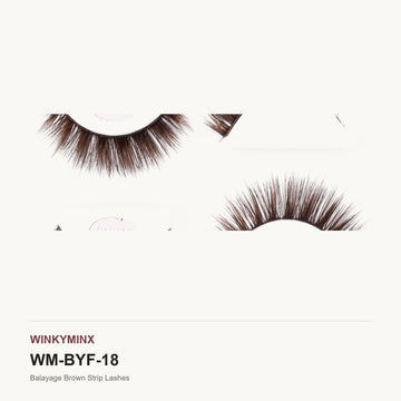 Balayage Brown Strip Lashes, style BYE18