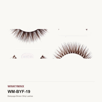 Balayage Brown Strip Lashes, style BYE19