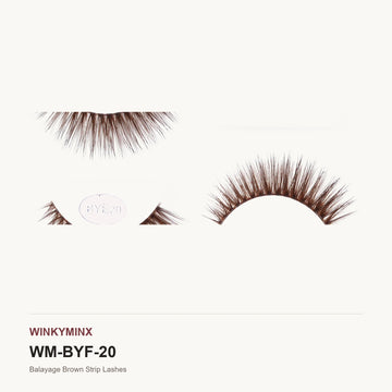 Balayage Brown Strip Lashes, style BYE20