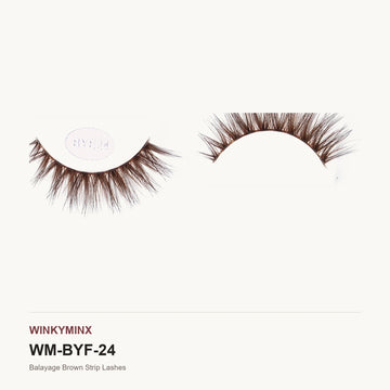 Balayage Brown Strip Lashes, style BYE24