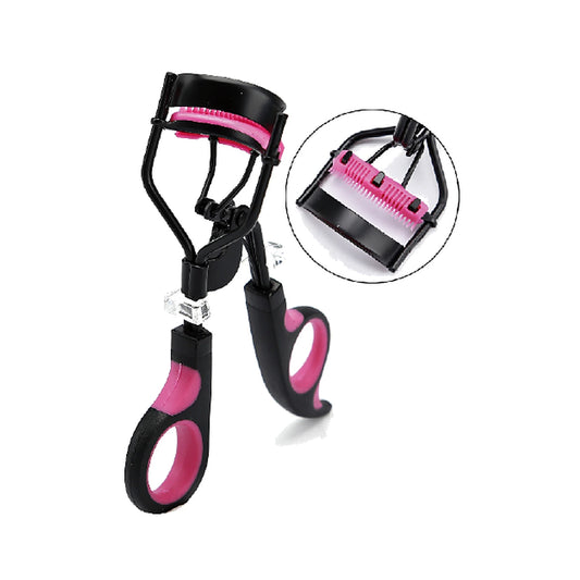 Comfort-Grip A4 Eyelash Curler, Black Pink Lash-Comb Grip (A4-06)