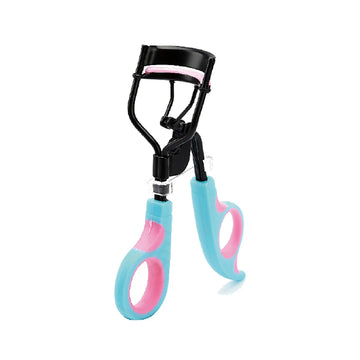 Comfort-Grip A4 Eyelash Curler, Black Aqua-Pink Grip (A4-19)