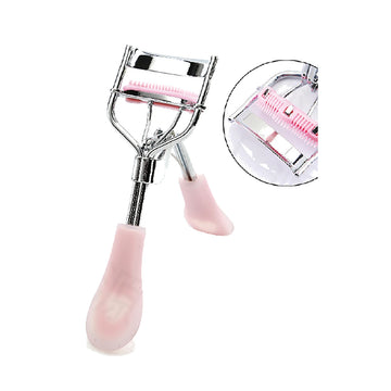Comfort-Grip A4 Eyelash Curler, Silver Blush Lash Comb (A4-29)