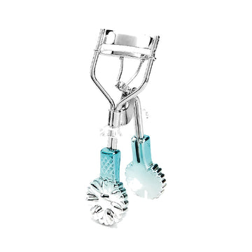 Comfort-Grip A4 Eyelash Curler, Silver Blue Floral Grip (A4-30)