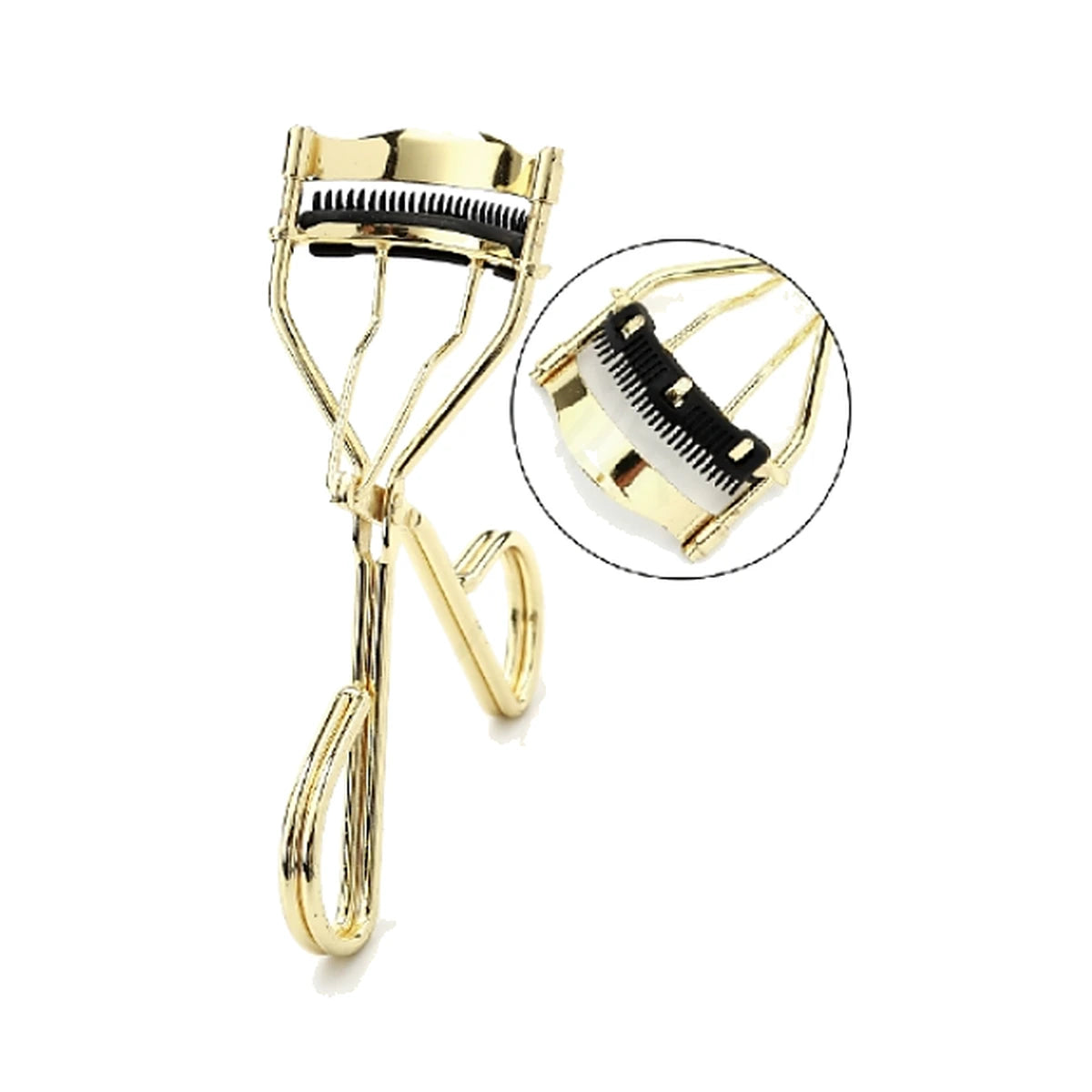 Wide-Loop A6B Eyelash Curler, Gold with Lash Comb (A6B-03)