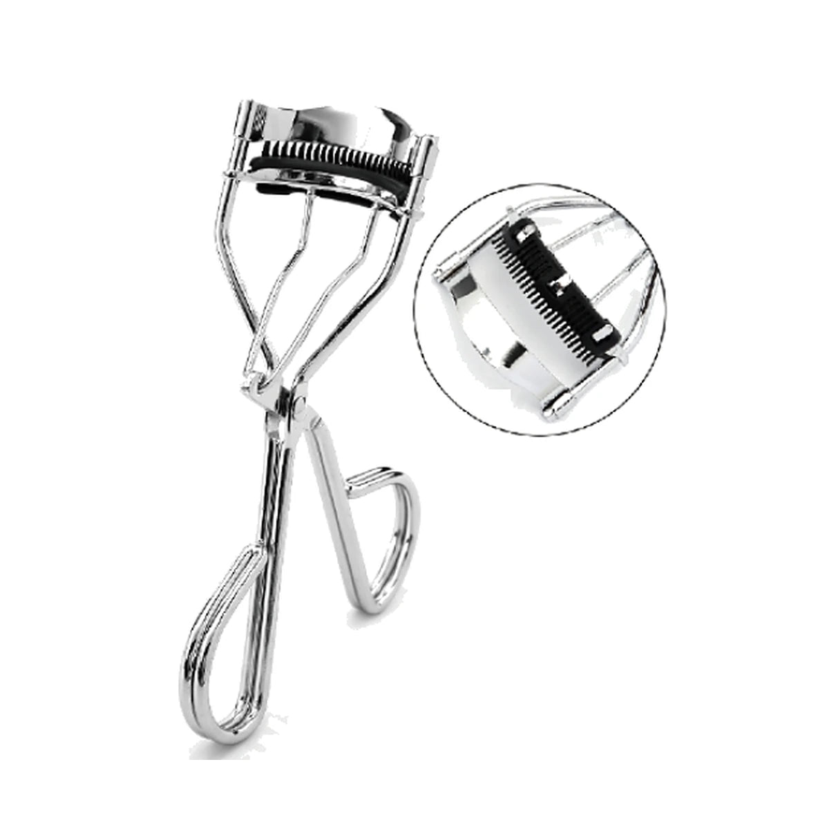 Wide-Loop A6B Eyelash Curler, Silver with Lash Comb (A6B-04)