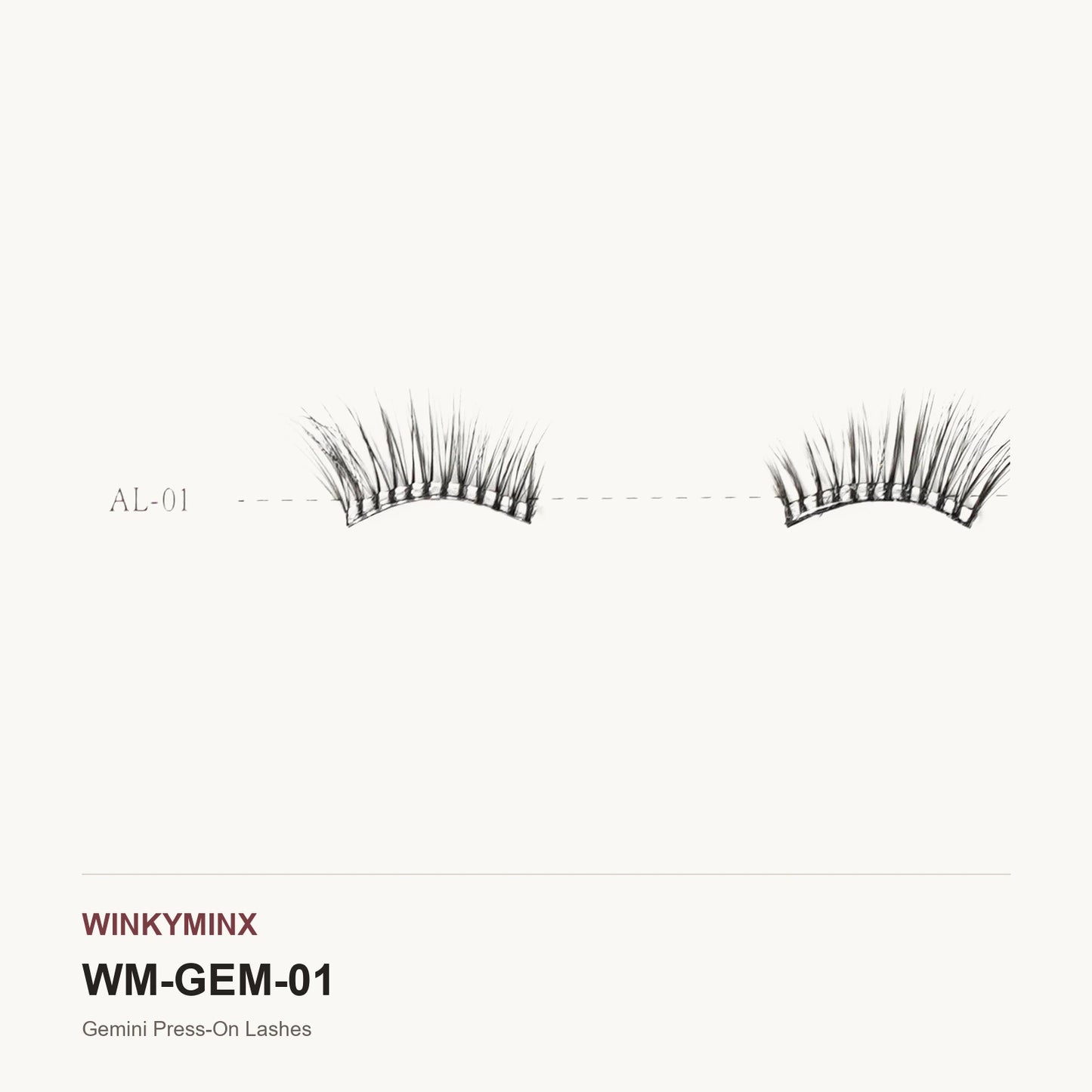 Gemini Press-On Lashes, style AL-01