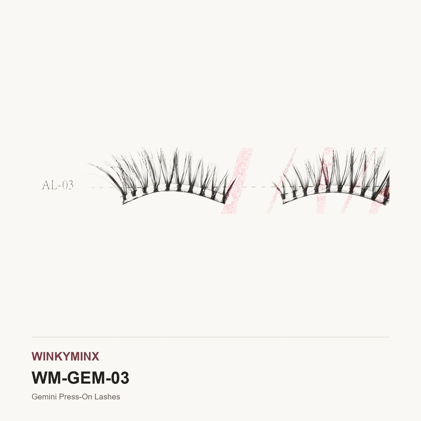 Gemini Press-On Lashes, style AL-03