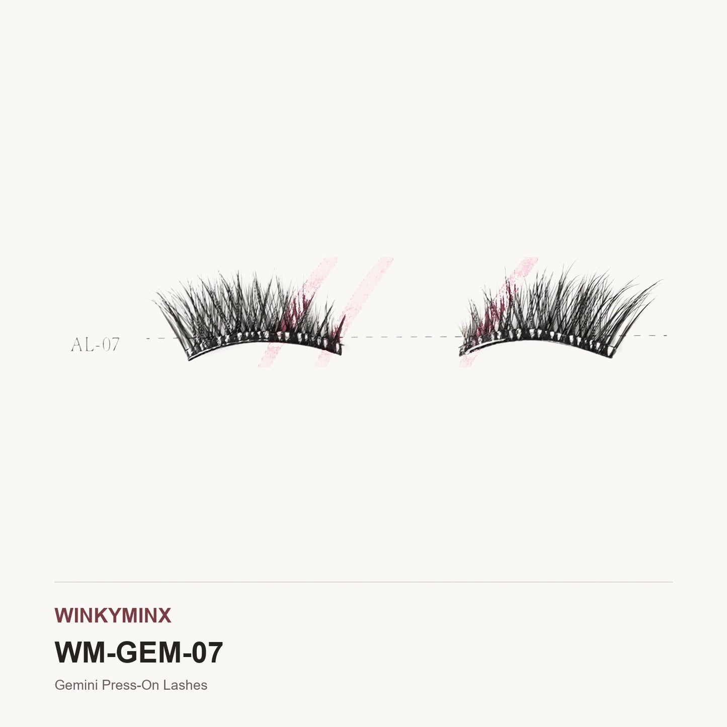 Gemini Press-On Lashes, style AL-07